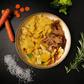 Pulled Pork mit Steakgemüse und Erdäpfelgröstl