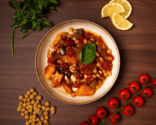 Orientalische Gemüsepfanne mit Feta