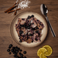 High Protein Topfenauflauf mit Heidelbeeren