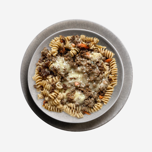 Creamy Beefpasta mit Vollkornnudeln